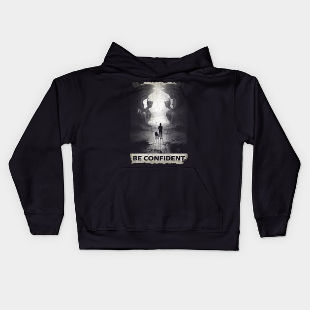 Be Confident - Neverending Story Kids Hoodie by WHITE ANGEL STUDIO